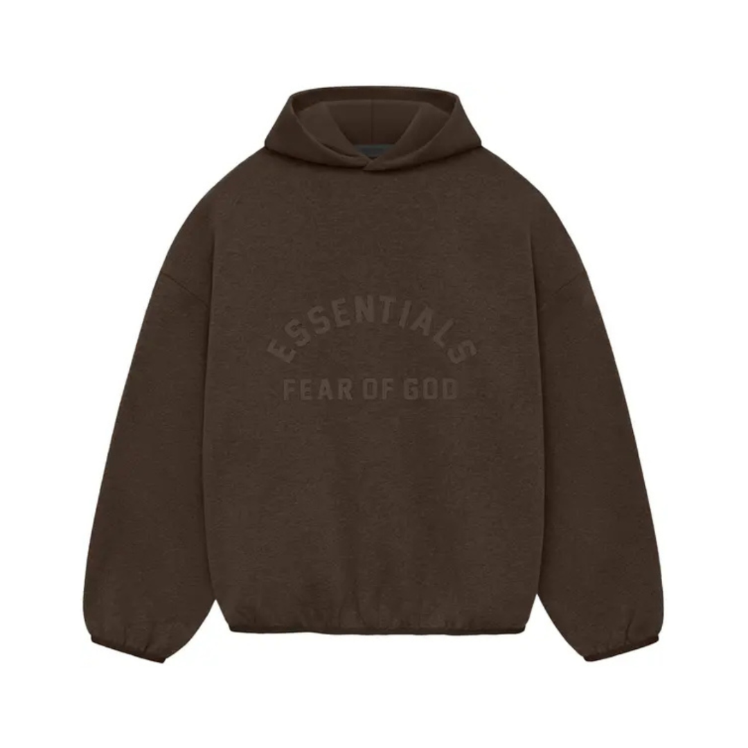 Shop Fear of God Essentials SS22 Light Oatmeal Hoodie at Best