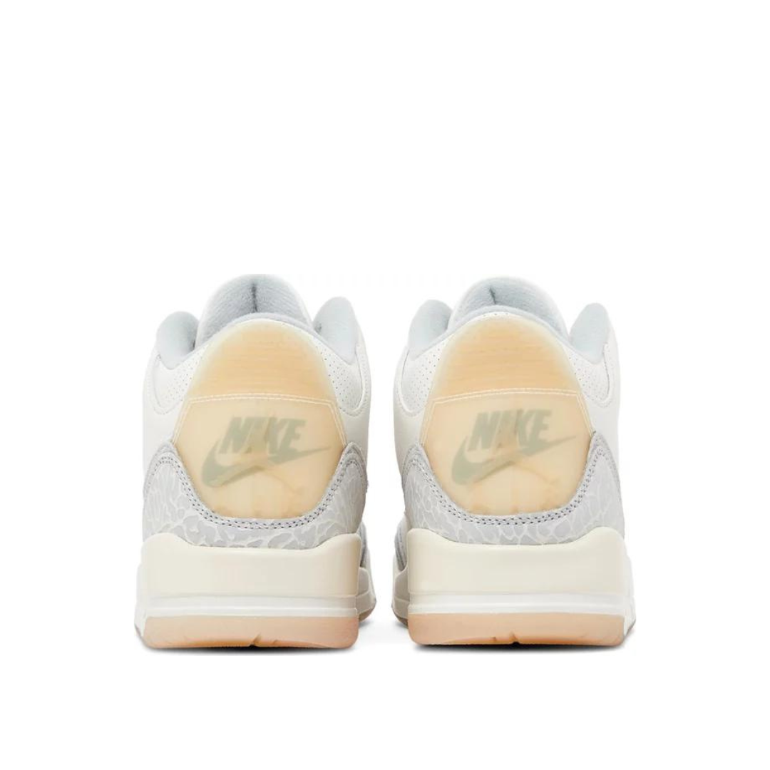 Back heel view of Air Jordan 3 Retro SE Craft Ivory
