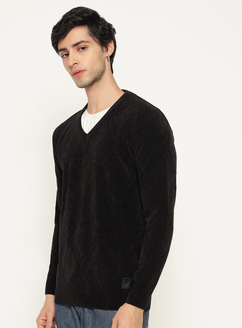 Fall Fly Golf Sweater Black
