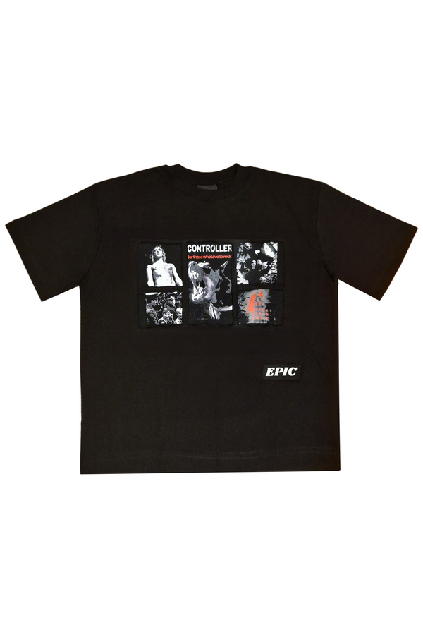 EPIC Oversize Black T-shirt 'Controller' - reference
