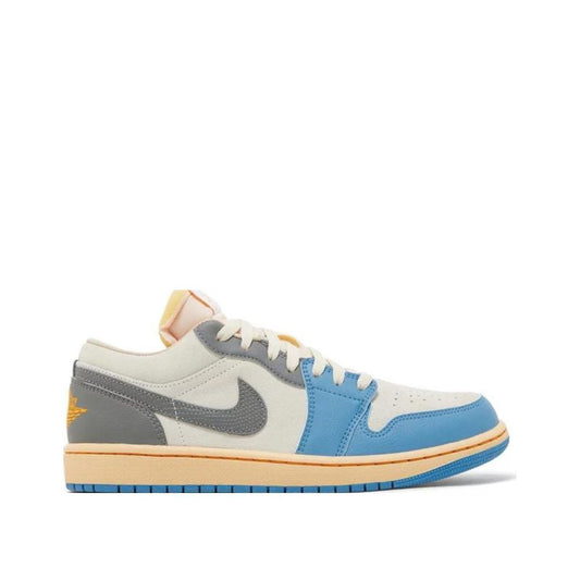 Side view of Air Jordan 1 Low Tokyo/Vintage UNC Grey