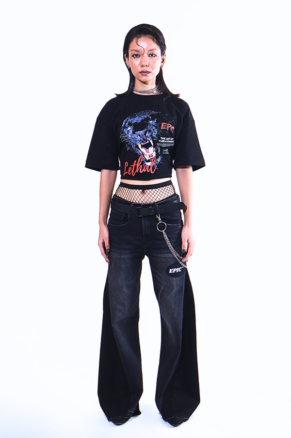 EPIC Oversize Black T-shirt 'Lethal' - reference
