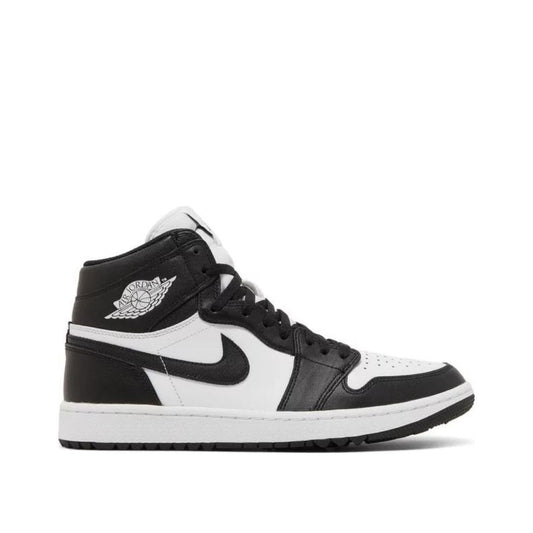 Side view of Air Jordan 1 High Golf 'Panda'