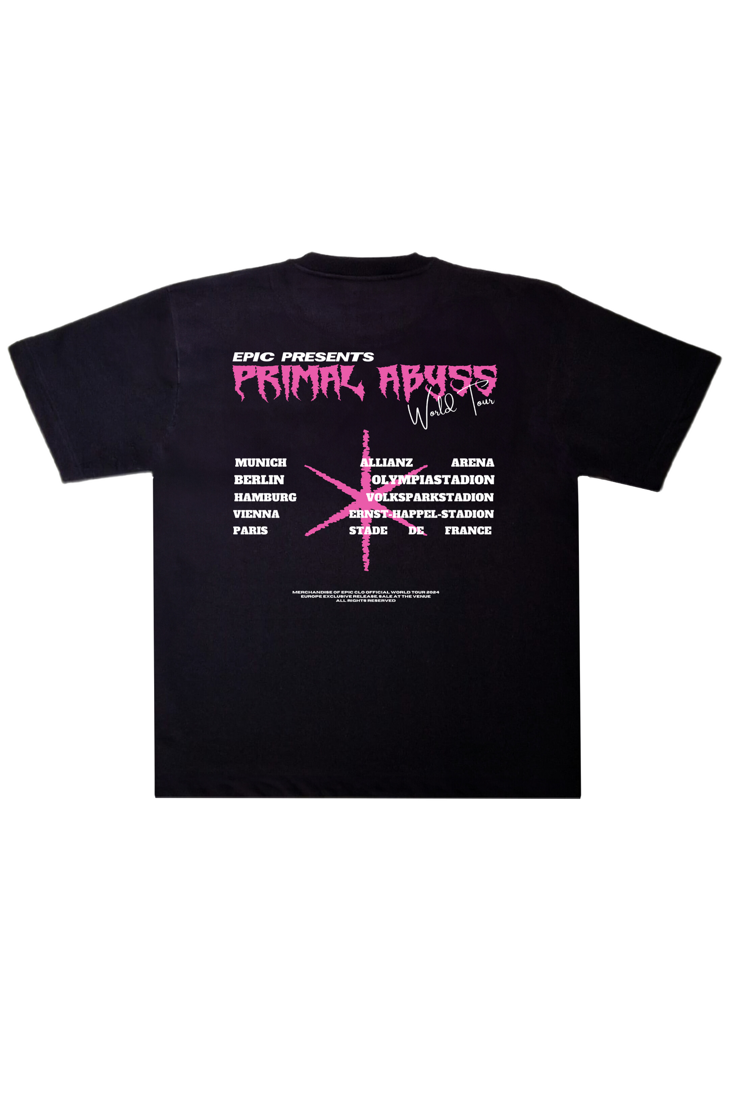EPIC Oversize Black T-shirt 'Epitaph'
