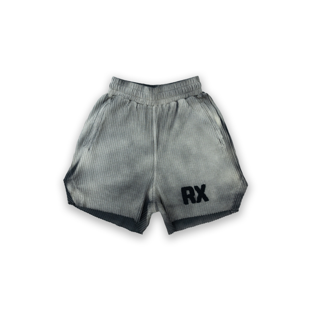 RX Ribbed Shorts - Smoke