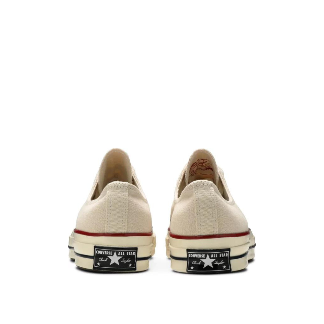 Back view of view of Converse Chuck 70s Low Top Parchment