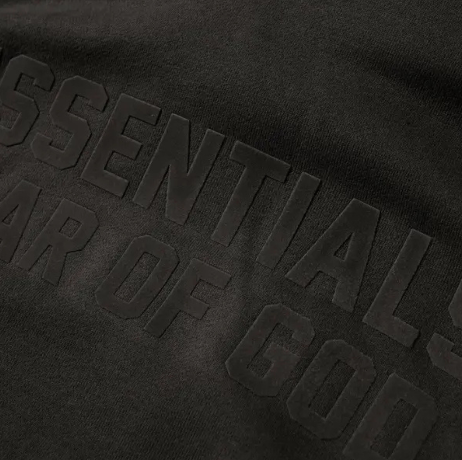 Fear of God Essentials Hoodie SS23 Off Black