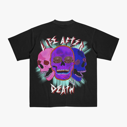FakeButReal Life After Death Black Oversize T-Shirt