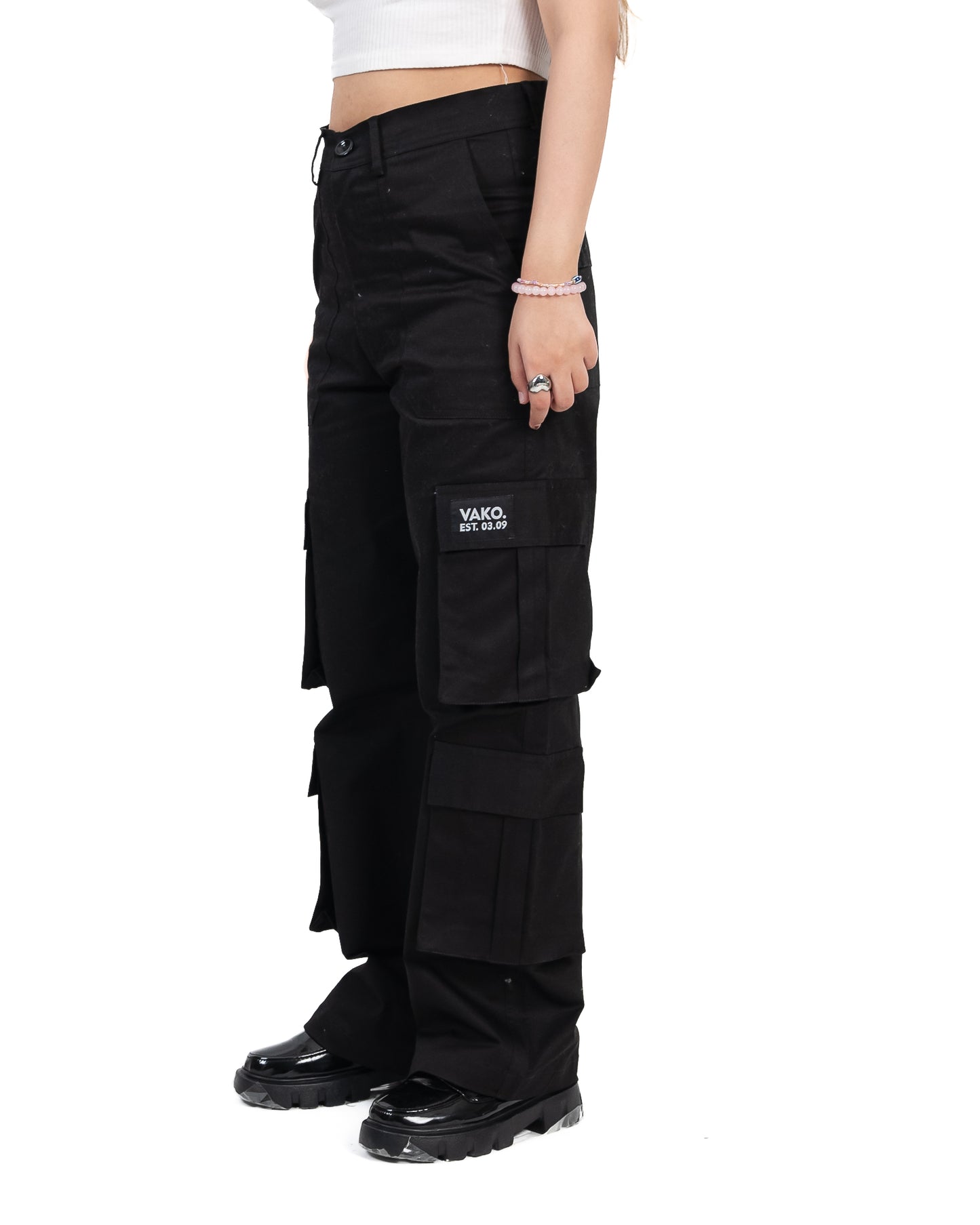 Vako Unisex Black Utility Cargo