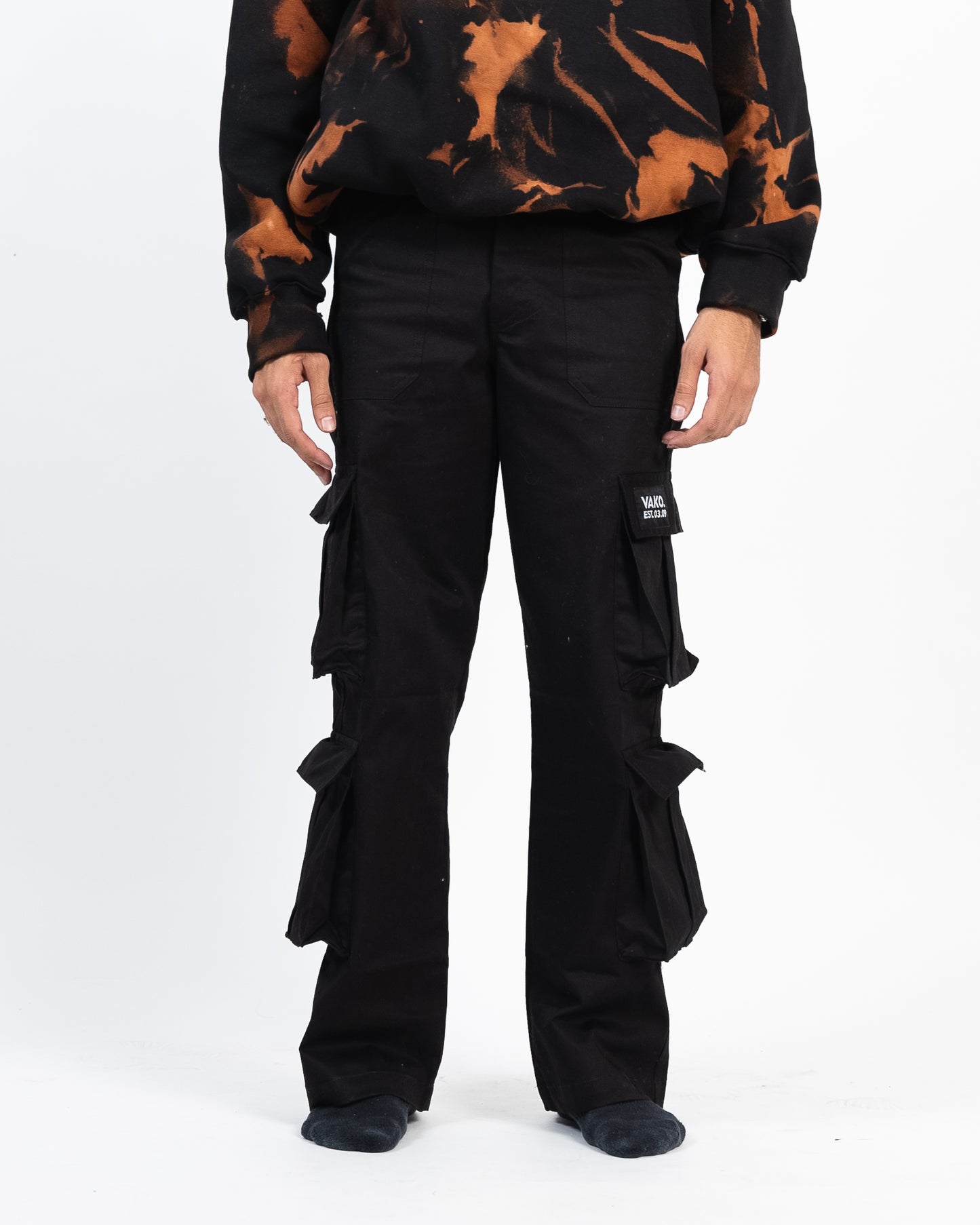 Vako Unisex Black Utility Cargo