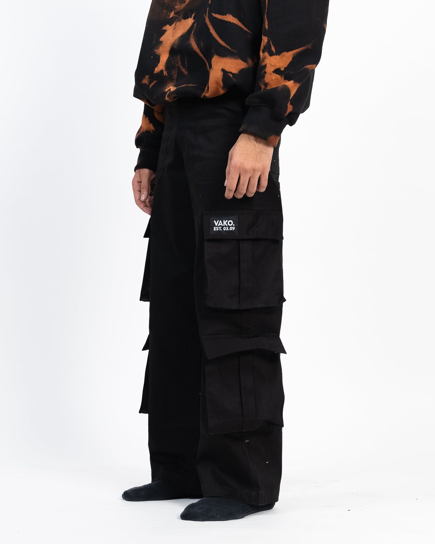 Vako Unisex Black Utility Cargo