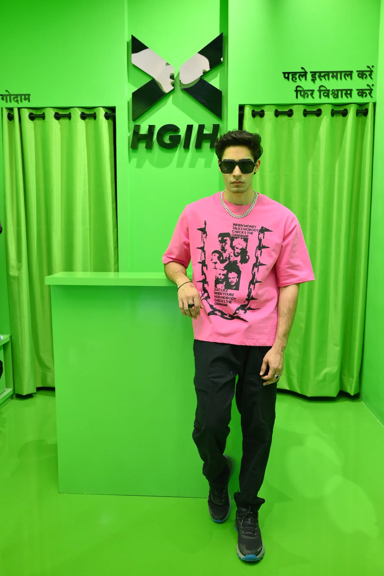 HGIH Tee Pink Money Talks