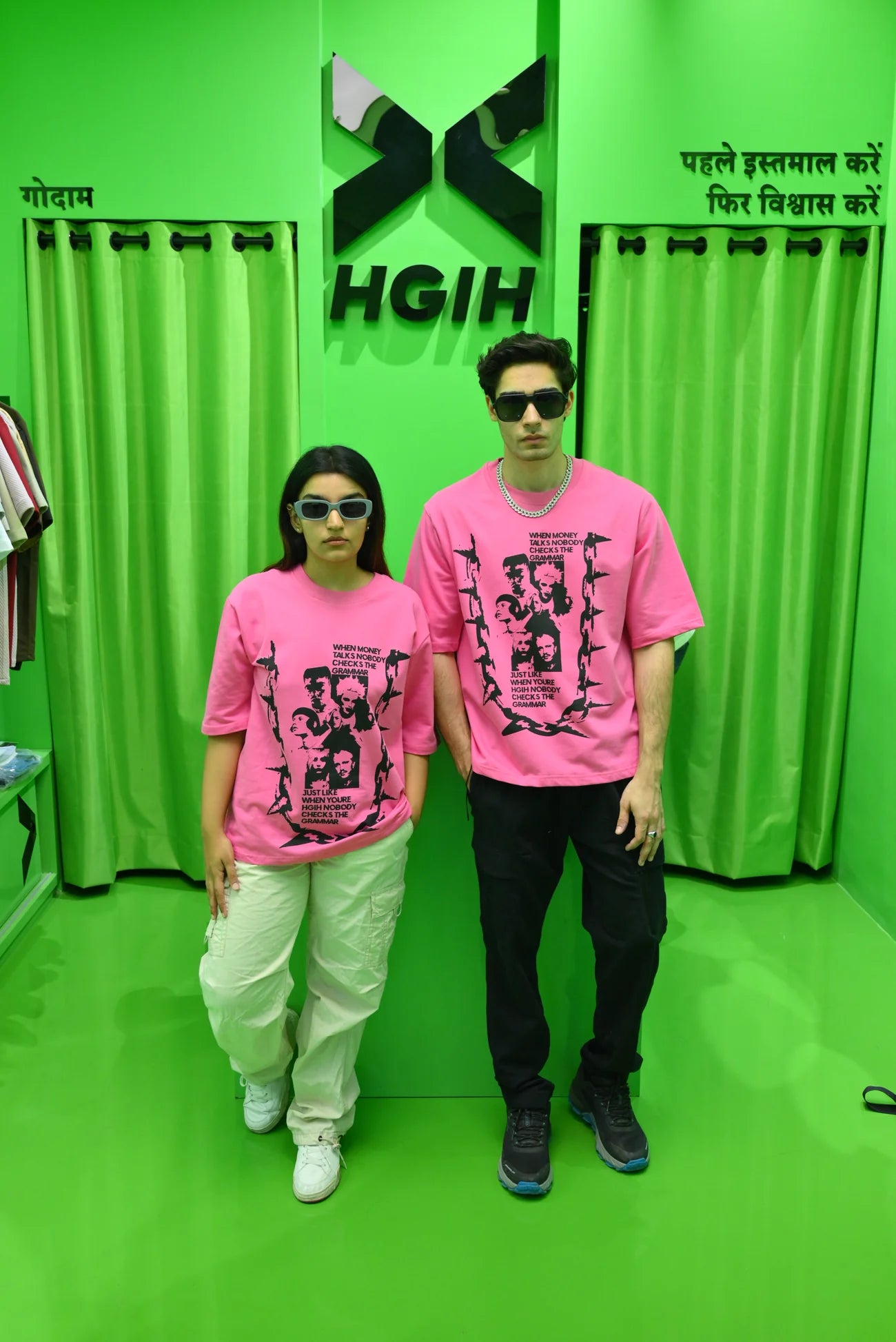 HGIH Tee Pink Money Talks