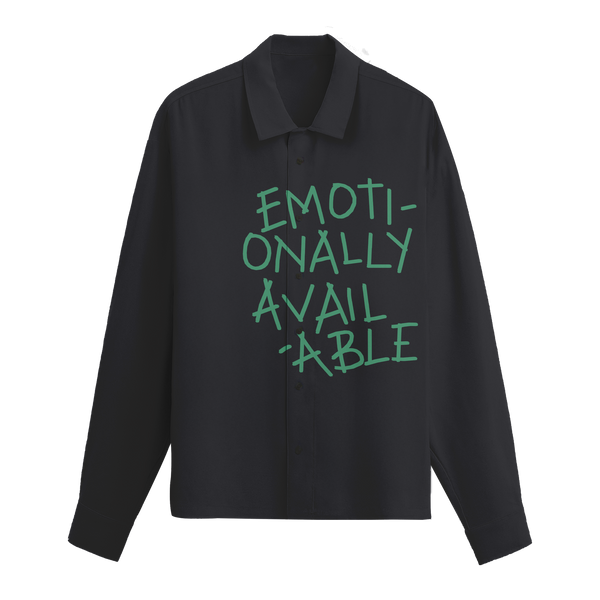Exhale Label Oversized Shirt Grey - Emotionally Available - reference