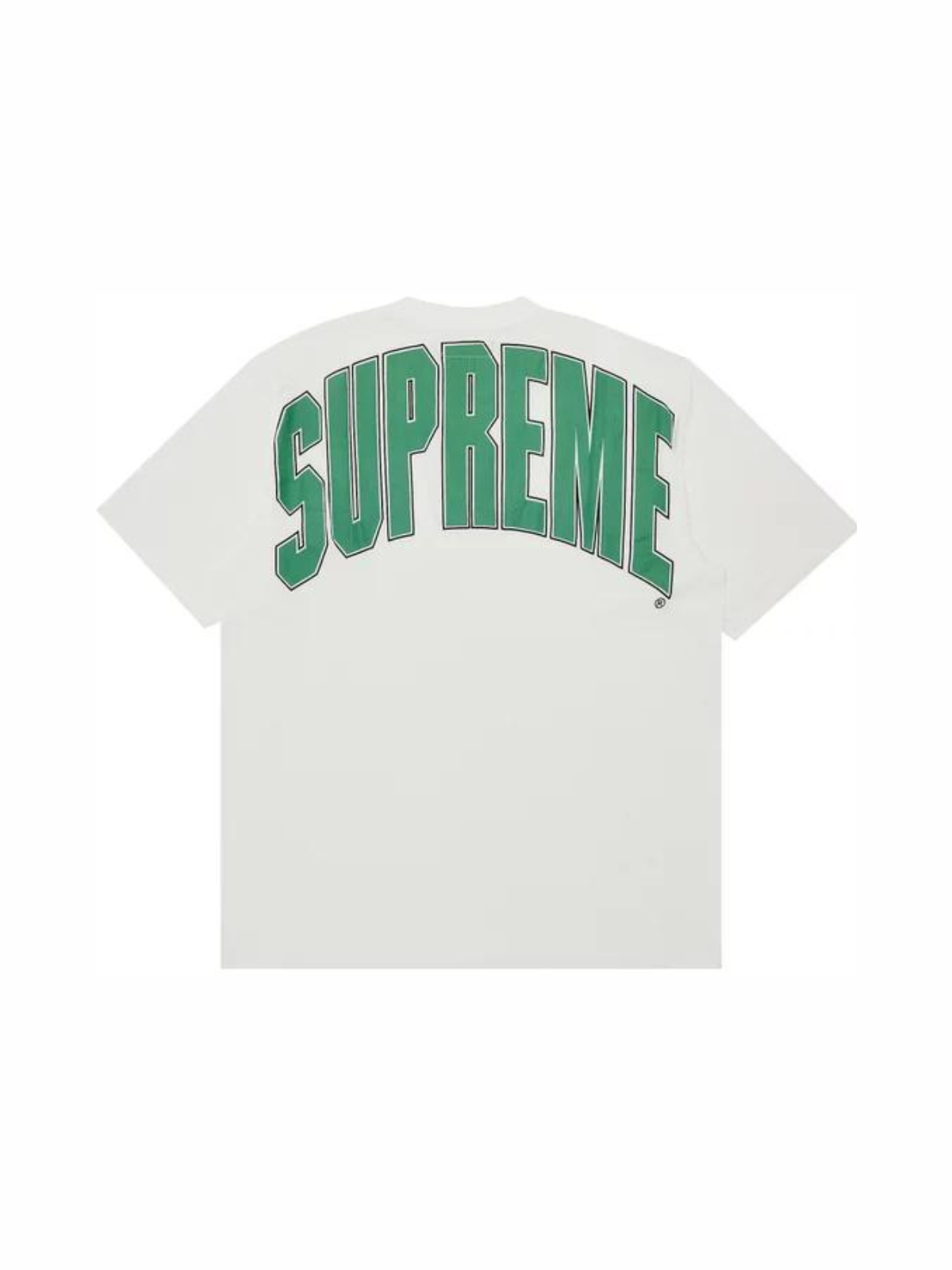 Supreme Cracked Back Arc Short Sleeve T Shirt White