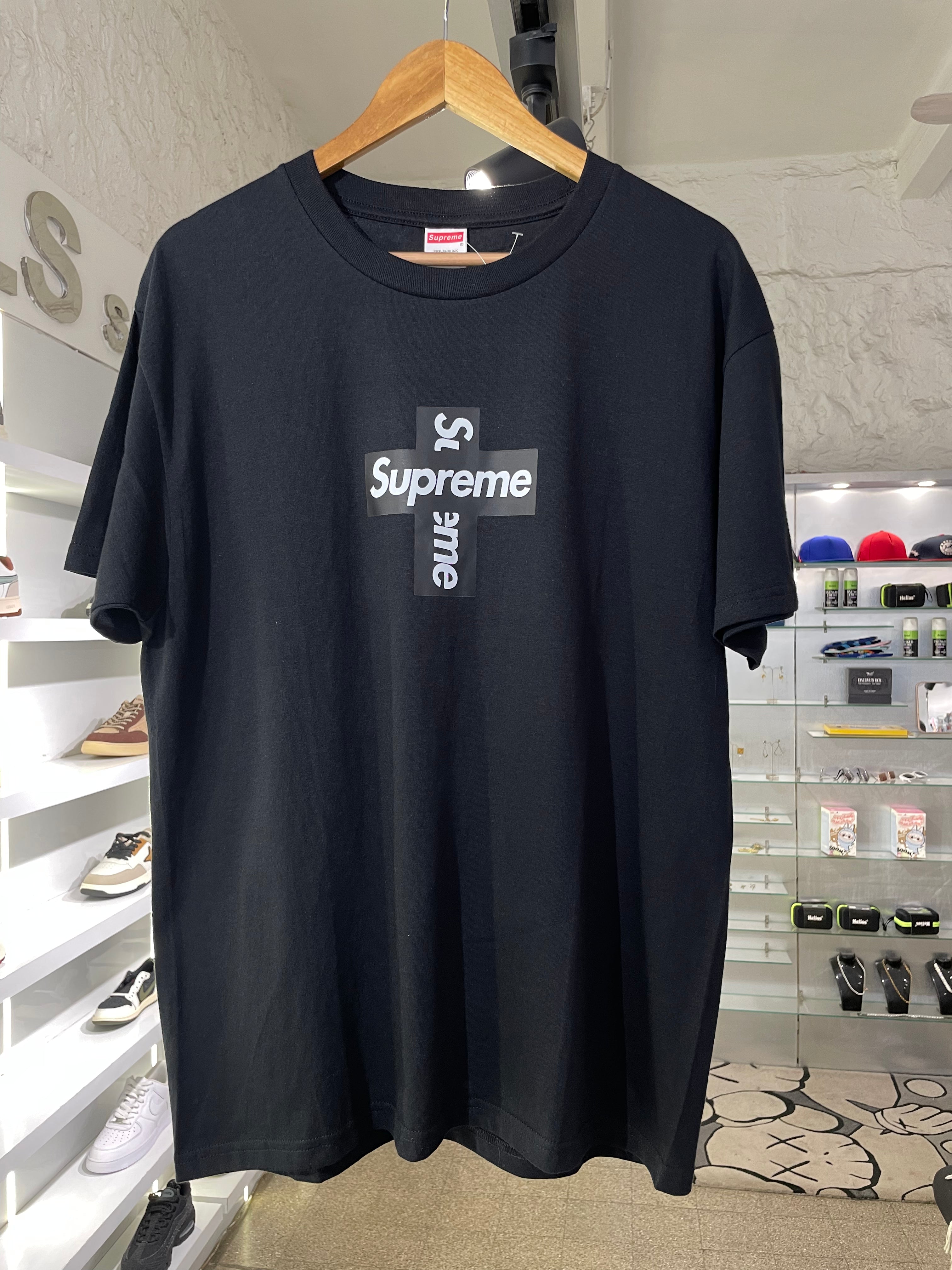 Supreme Cross T-Shirt - Black (The Vault) | 10 Hills Studio