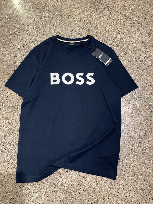 Hugo Boss Cotton Jersey Regular Fit T-Shirt - Blue