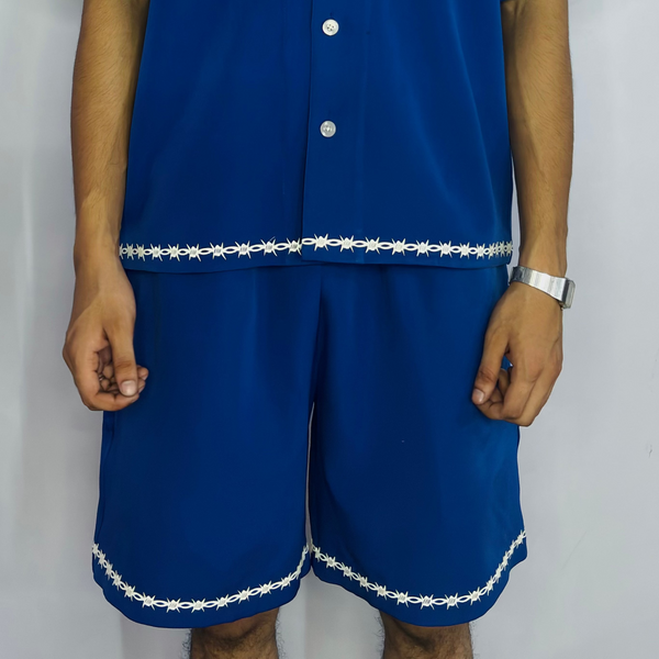 Anarchist Blue Barbed Shorts - reference