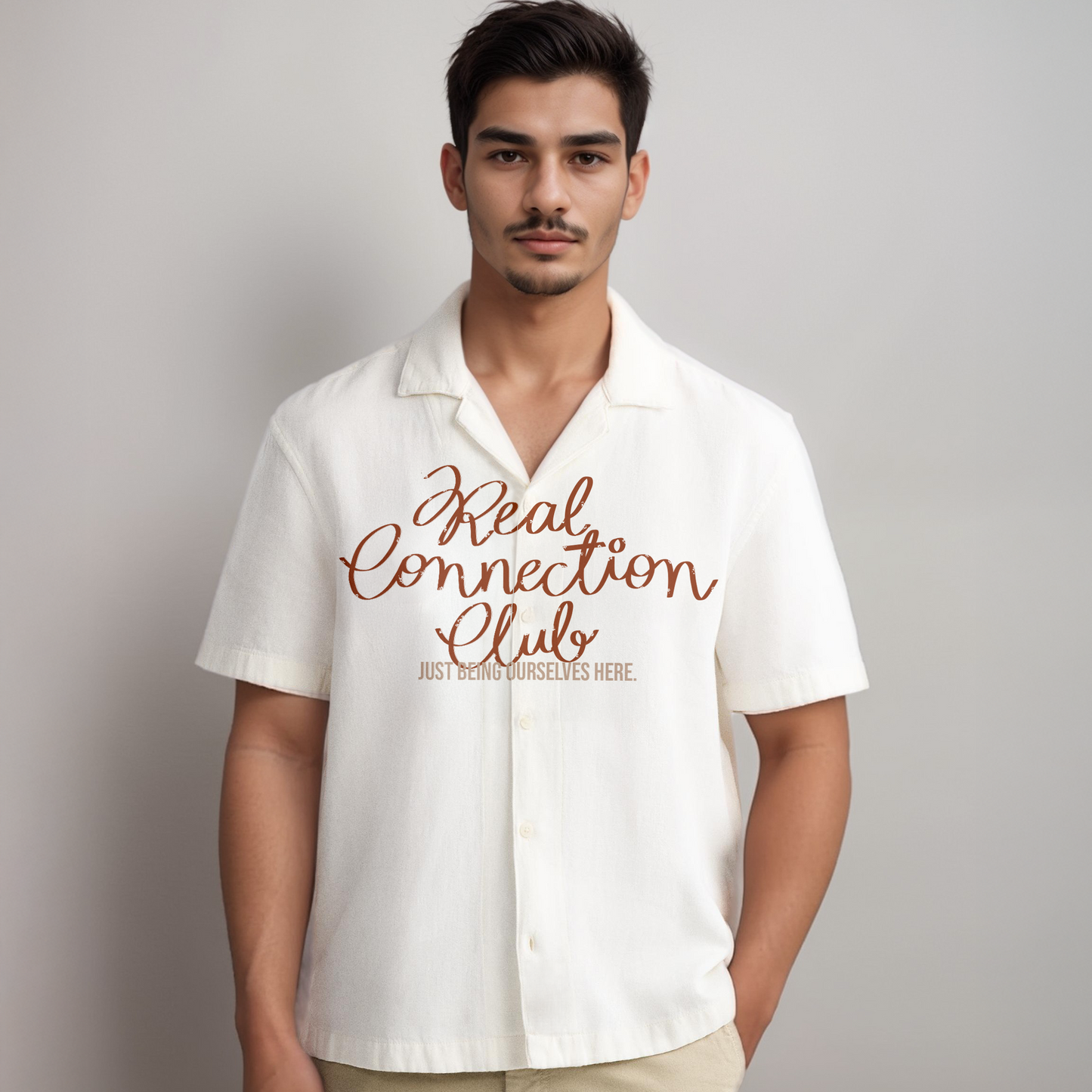 Exhale Label Oversized Shirt Off White - Real Connection