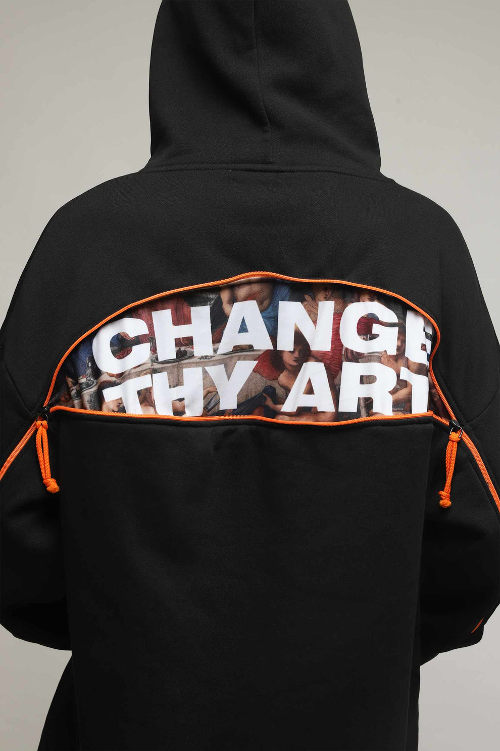 Change Thy Art Black Oversize Hoodie