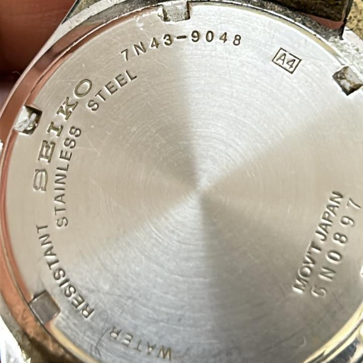 Seiko Vintage Quartz White Dial Day Date
