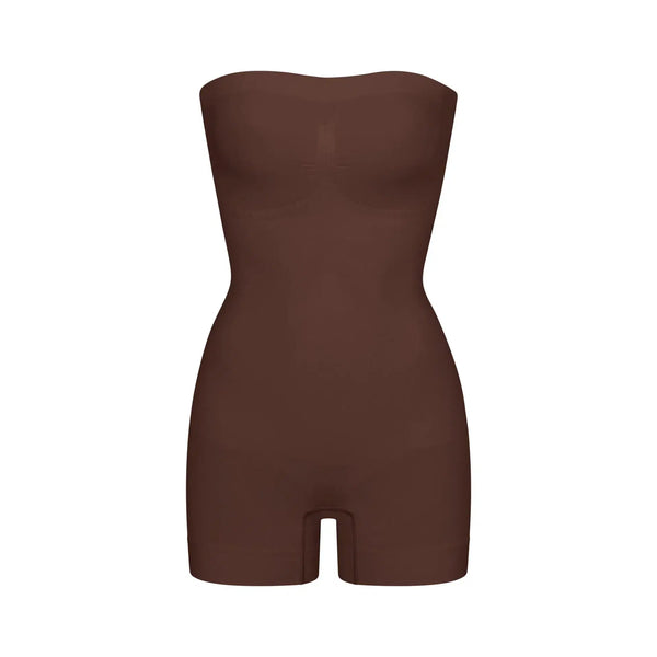 Skims Seamless Sculpt Strapless Shortie Bodysuit Cocoa - reference