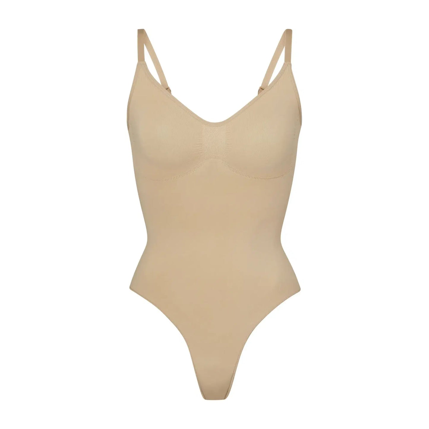 Skims Seamless Sculpt Thong Bodysuit Clay