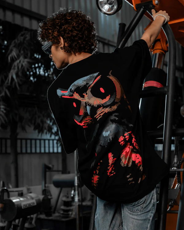 Sullitt Oversized Black T-Shirt - Night Watch - reference