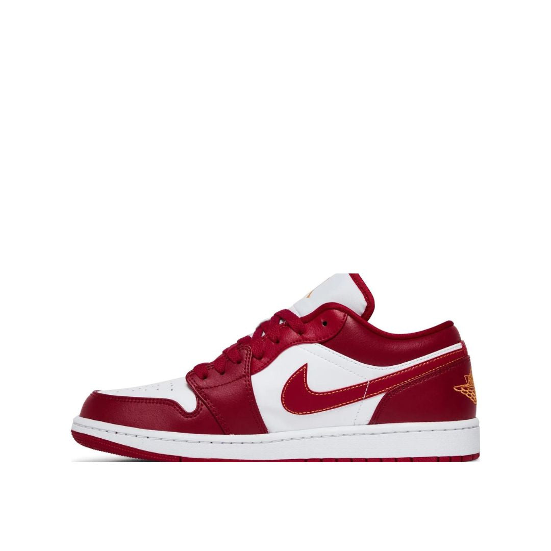 Side view of Air Jordan 1 Cardinal Red leftside