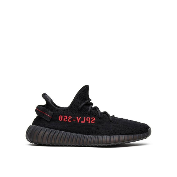 Side view of Adidas Yeezy 350 V2 Bred - reference