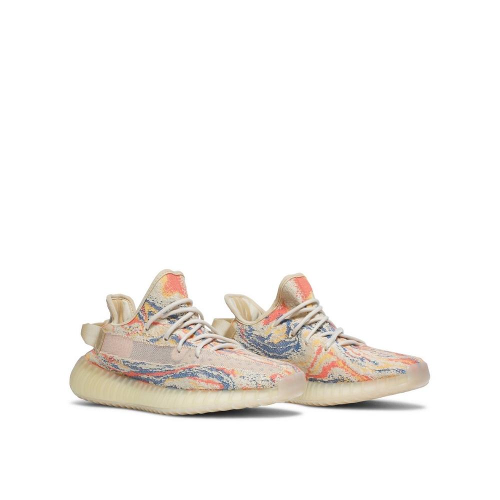 Angled view of Adidas Yeezy 350 V2 MX OAT