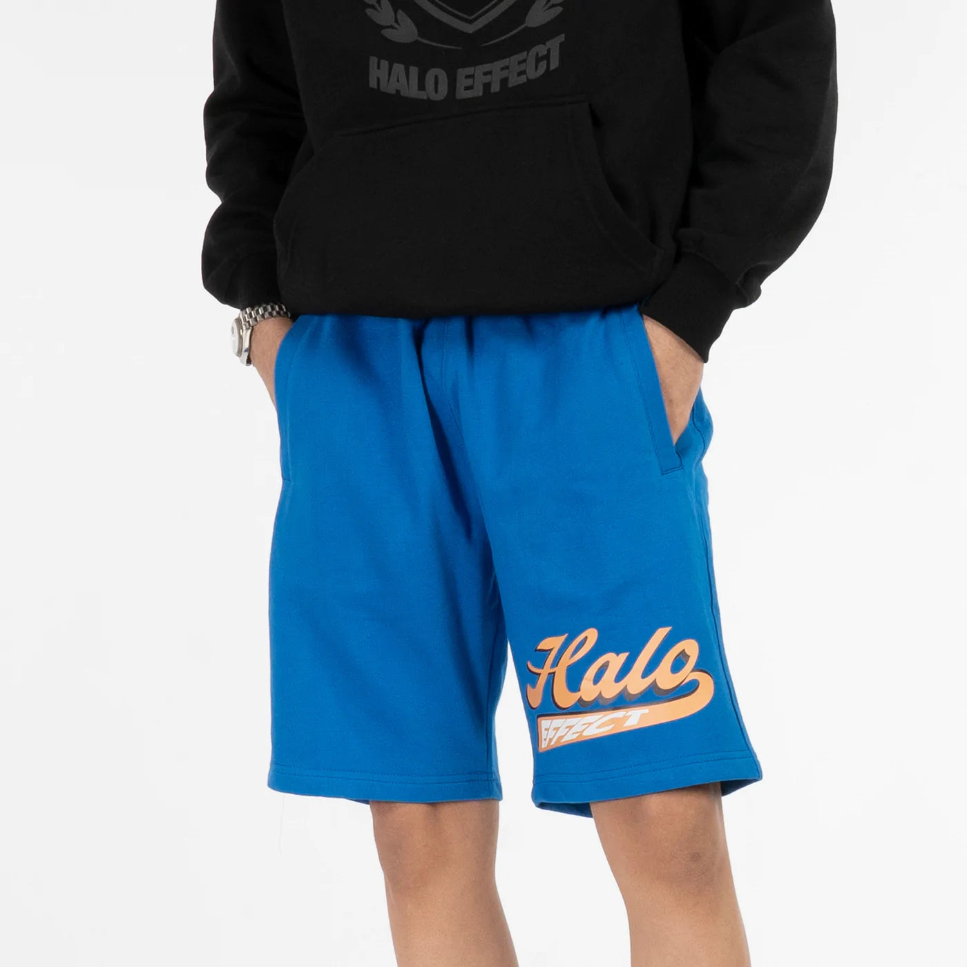 Halo Effect University Sweat Shorts - Blue (Men)