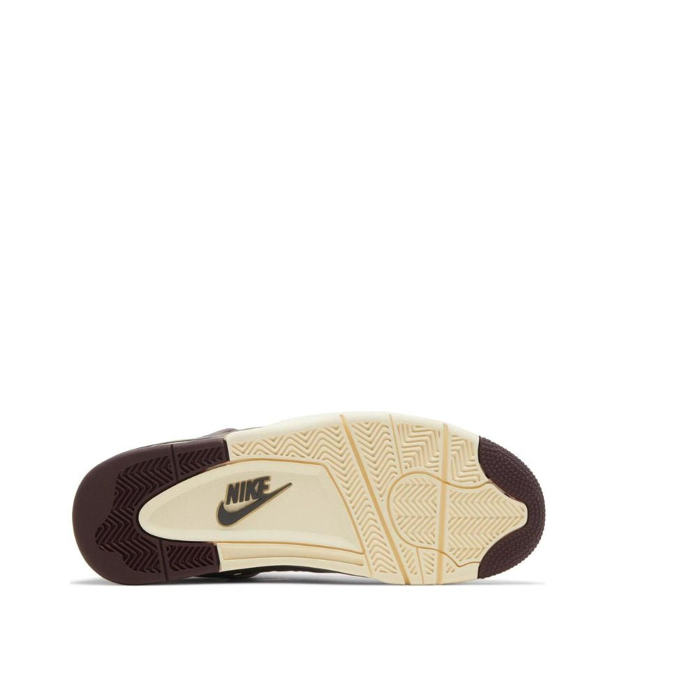 Bottom (sole) view of A Ma Maniére x Air Jordan 4 Retro 'Violet Ore'