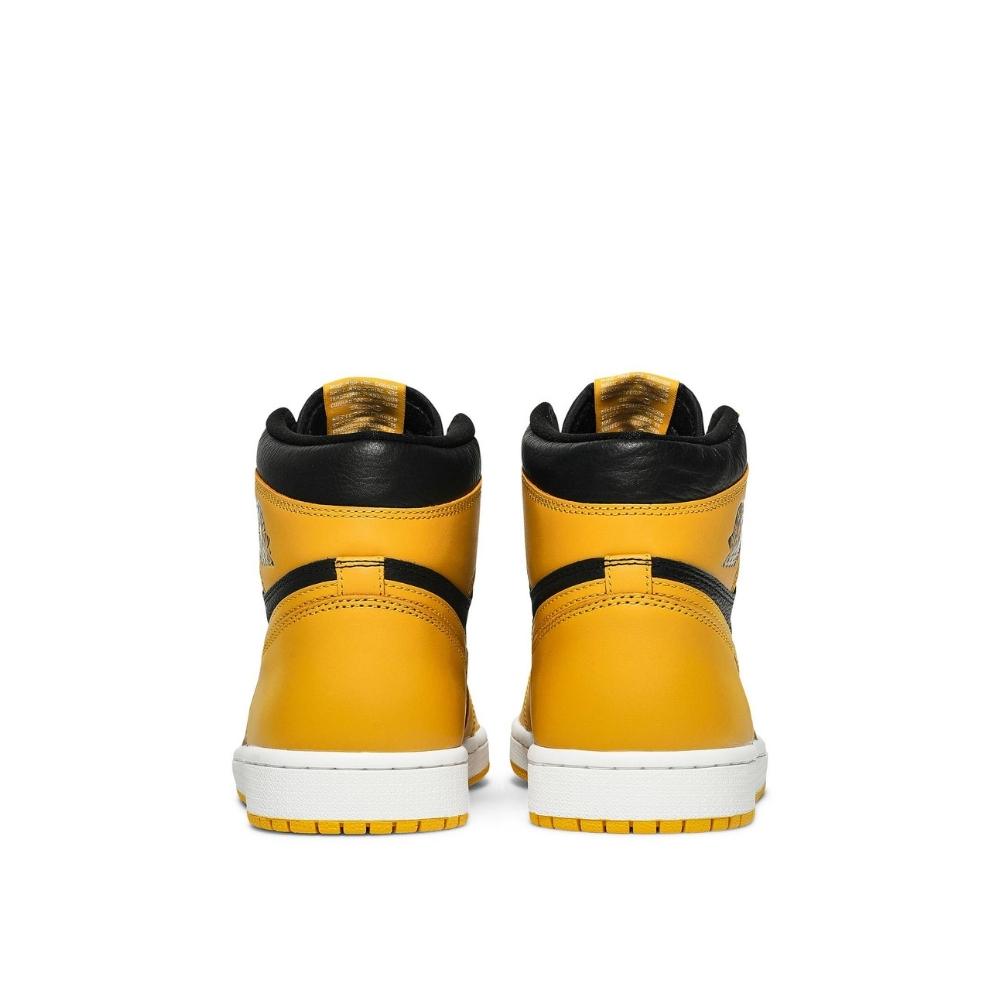 Back view of Air Jordan 1 High Pollen