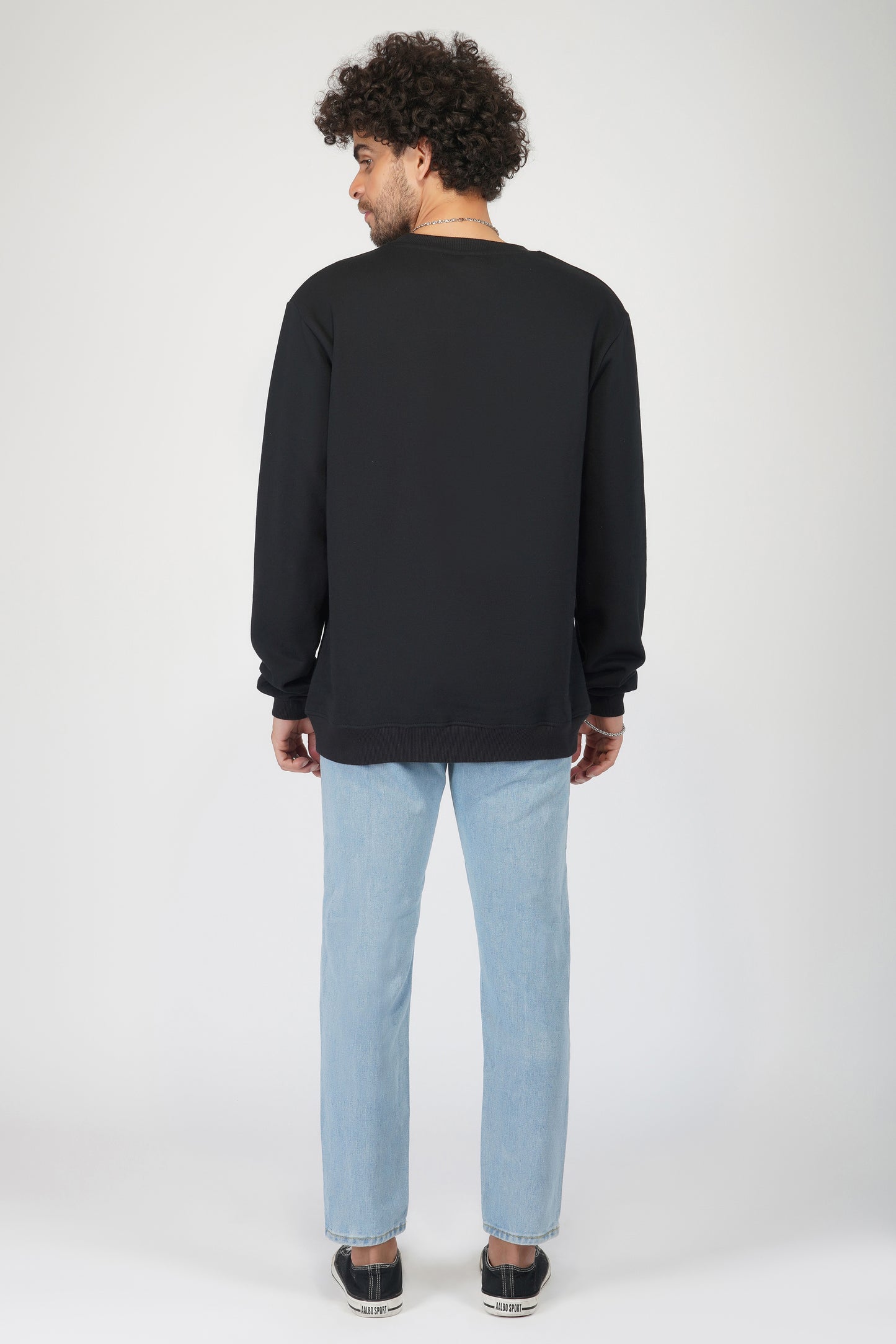 HGIH Spider Graphic Black Sweatshirt