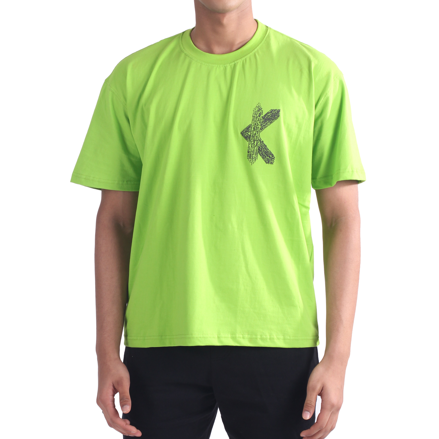 KNN Calcutta 'Cyberpunk; Green' Oversize T-Shirt