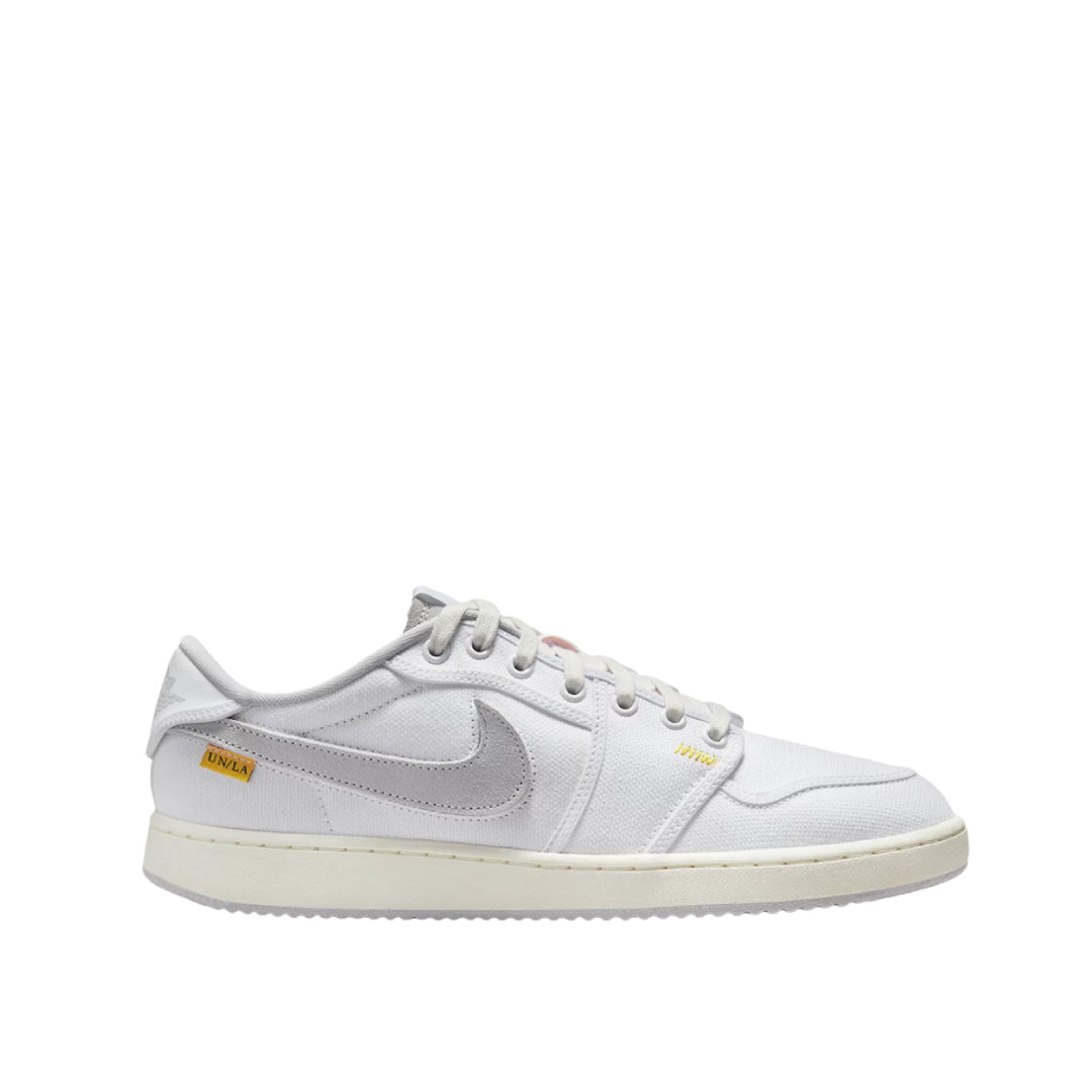 Side view of AJKO 1 Low x Union White