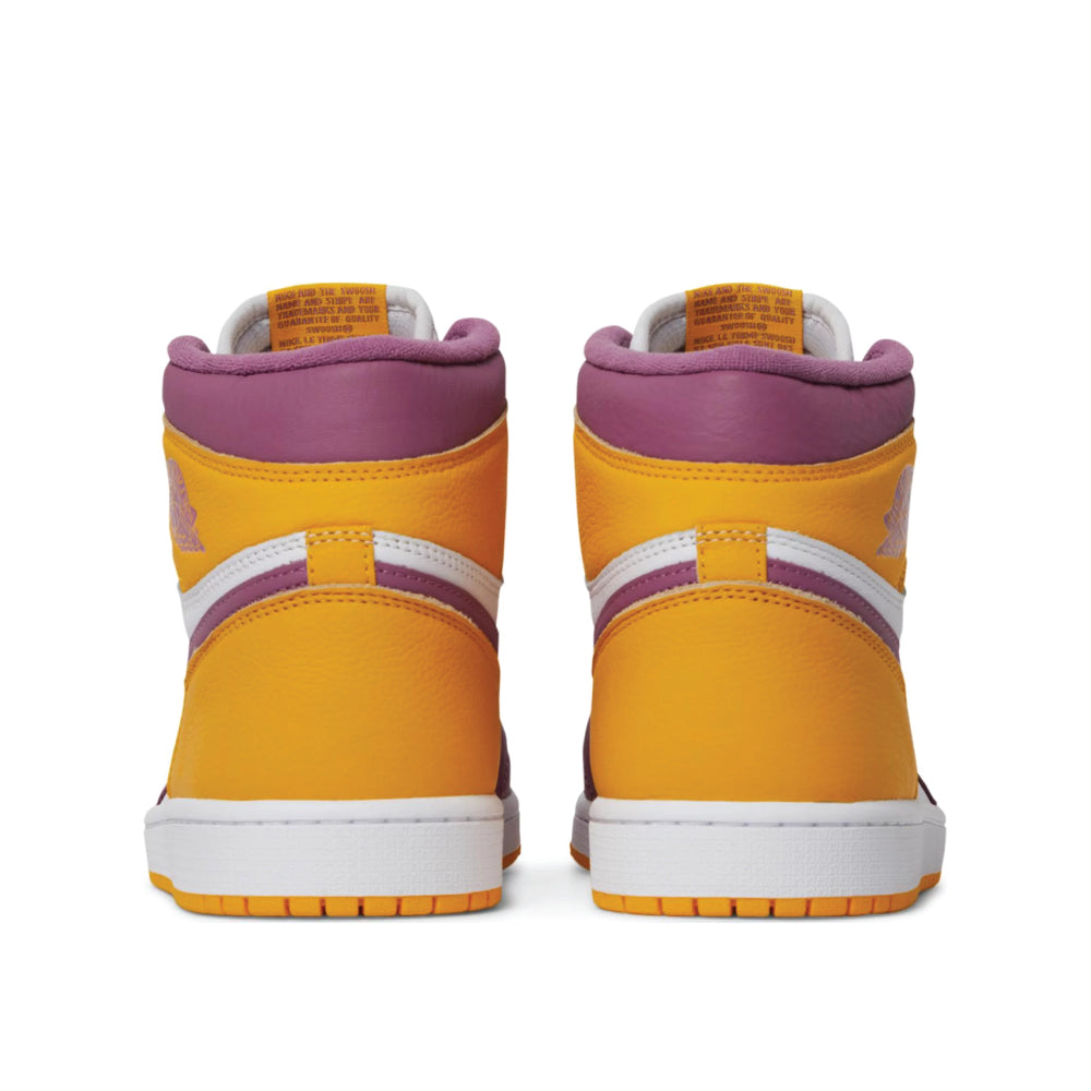 Back view of Air Jordan 1 High Brotherhood