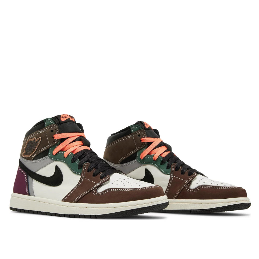 Angled view of Air Jordan 1 High OG 'Crafted'