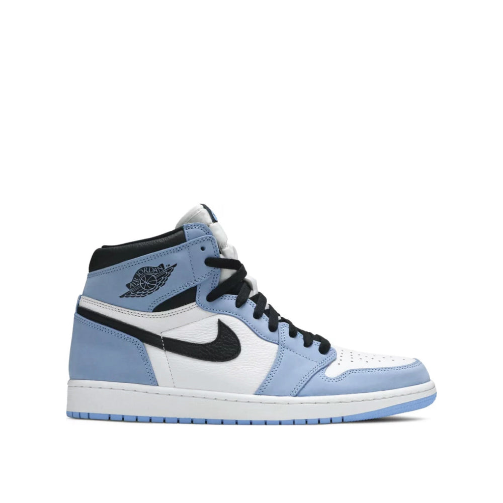 Side view of Air Jordan 1 High University Blue