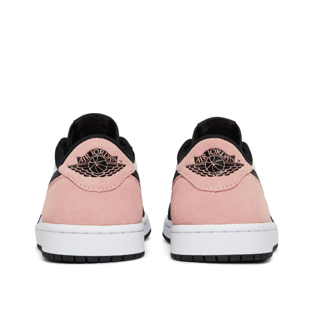 Back view of Air Jordan 1 Low Bleached Coral