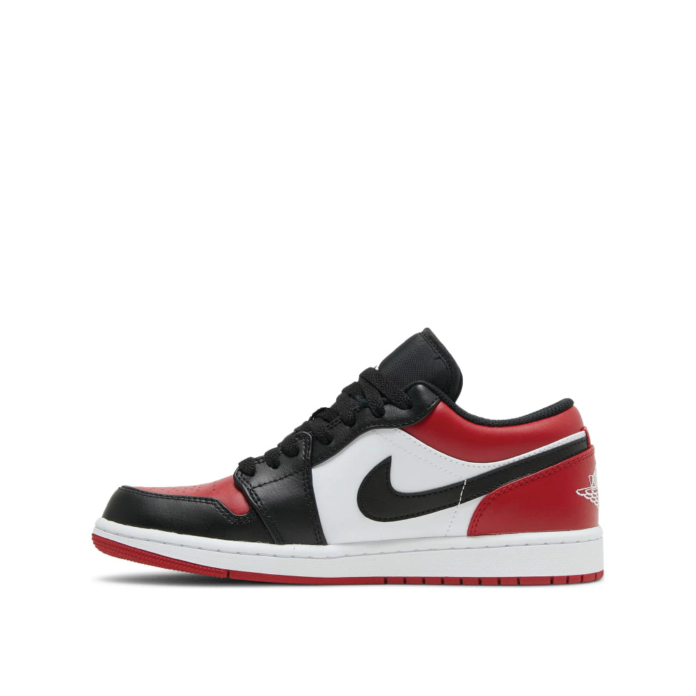 Alternate side Air Jordan 1 Low OG Bred Toe