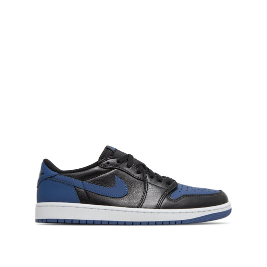 Side view of Air Jordan 1 Low Mystic Navy