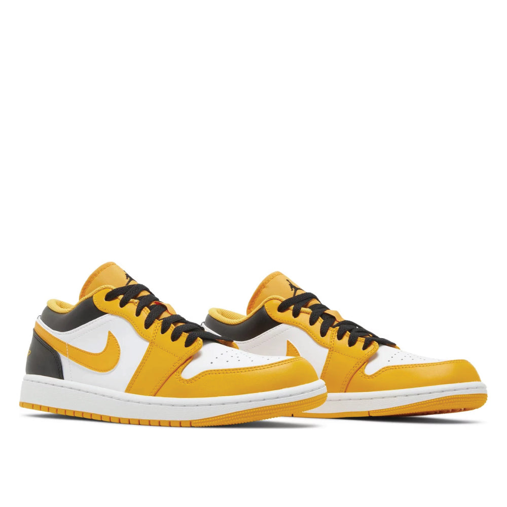 Angled view of Air Jordan 1 Low Taxi