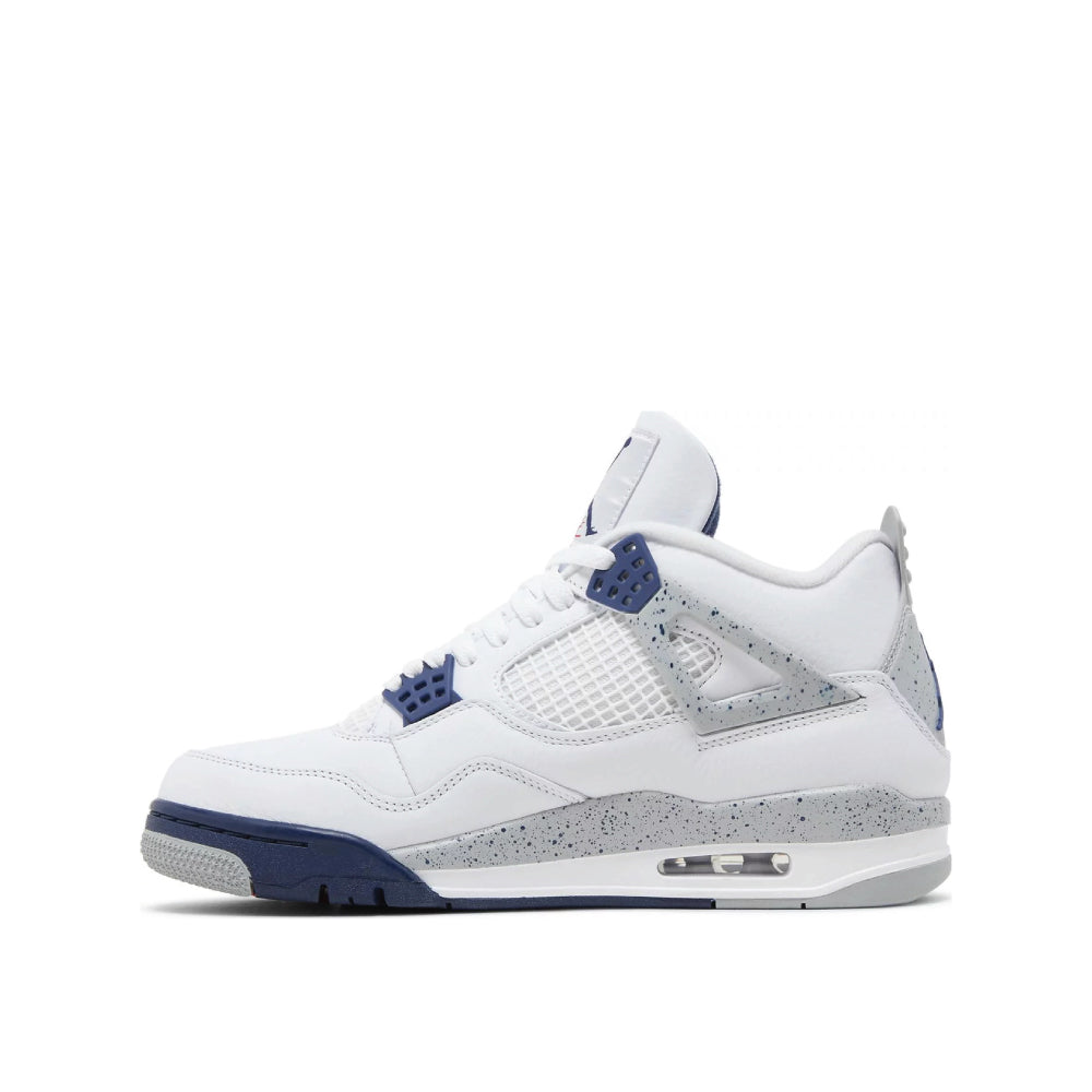 Alternate side view of Air Jordan 4 Retro 'Midnight Navy'