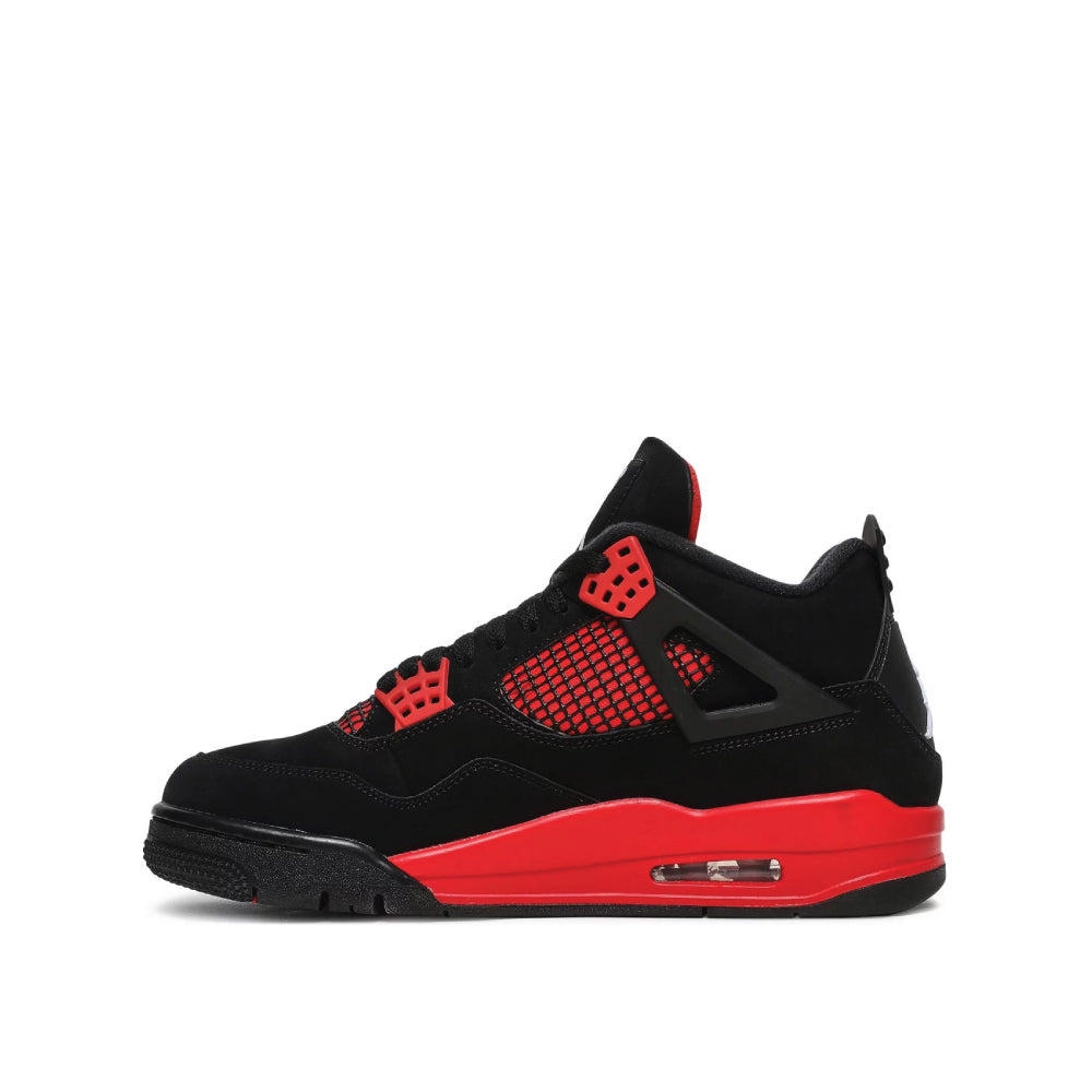 Alternate side view of Air Jordan 4 Retro 'Red Thunder'