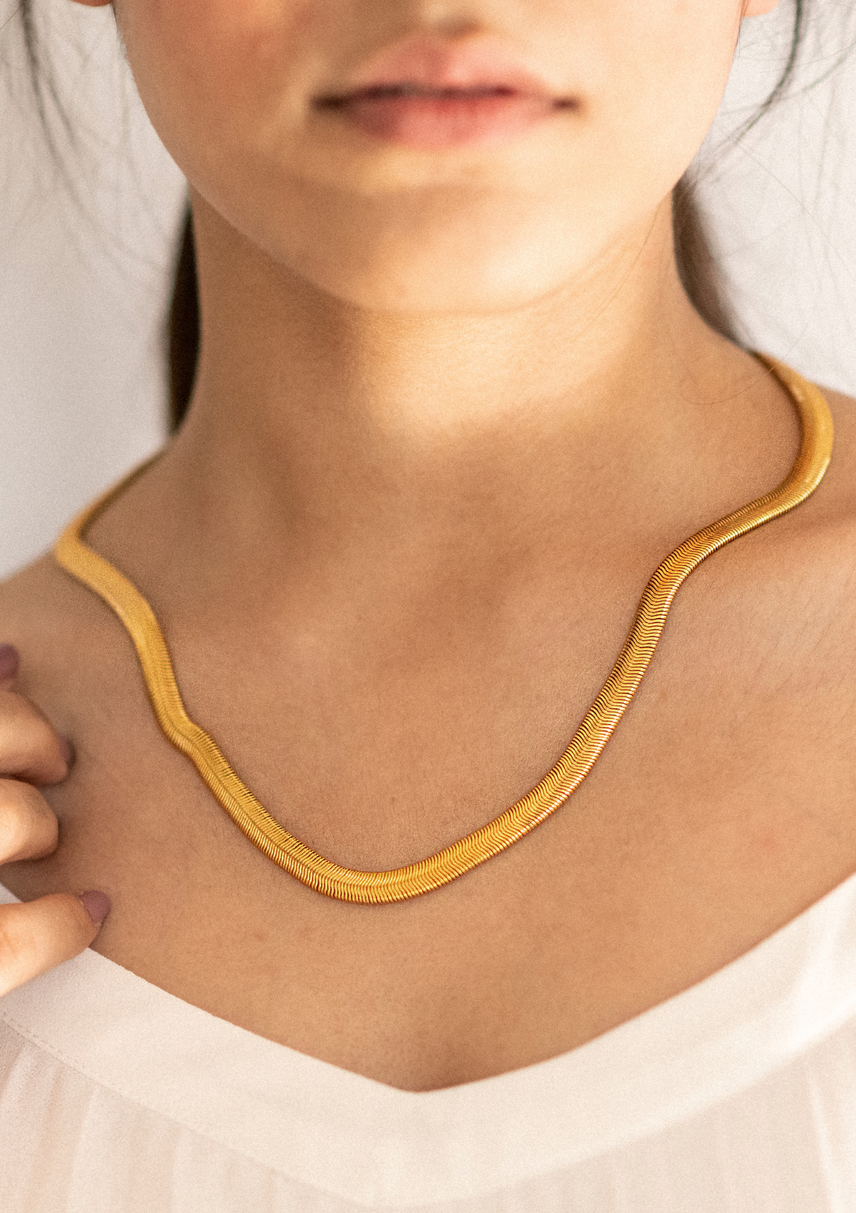 Michelle Alexander 'Anastasia' Herringbone Necklace