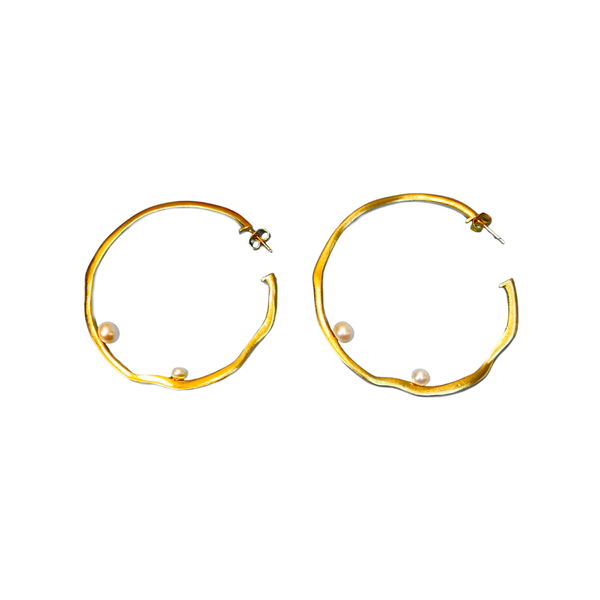 Michelle Alexander 'Arianna' Baroque Hoop Earrings - reference