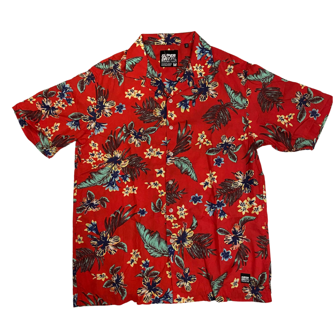 Superdry Vintage Hawaiian Shirt Red