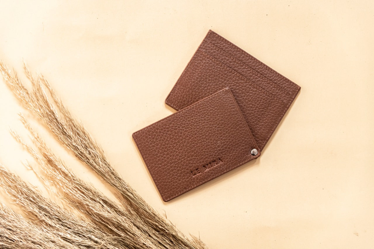 Le Mira 'The Twist' Genuine Leather Cardholder